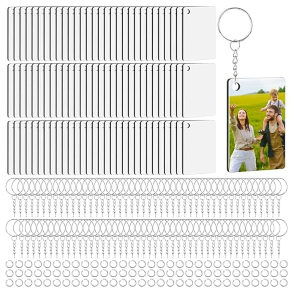 Melitt Double-sided Rectangle Sublimation Keychain - Blank