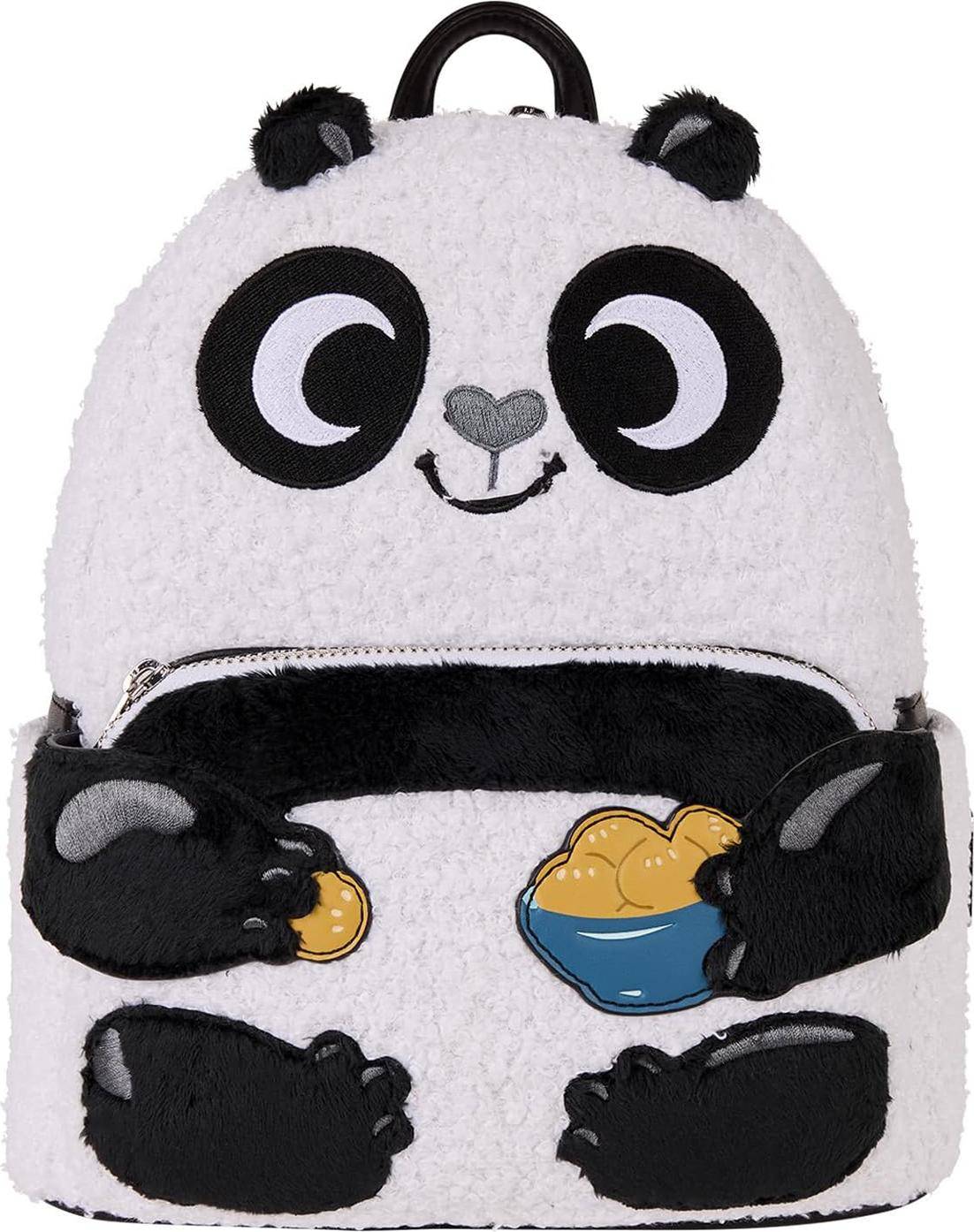 Loungefly Kung Fu Panda Mini Backpack - Sort Hvid