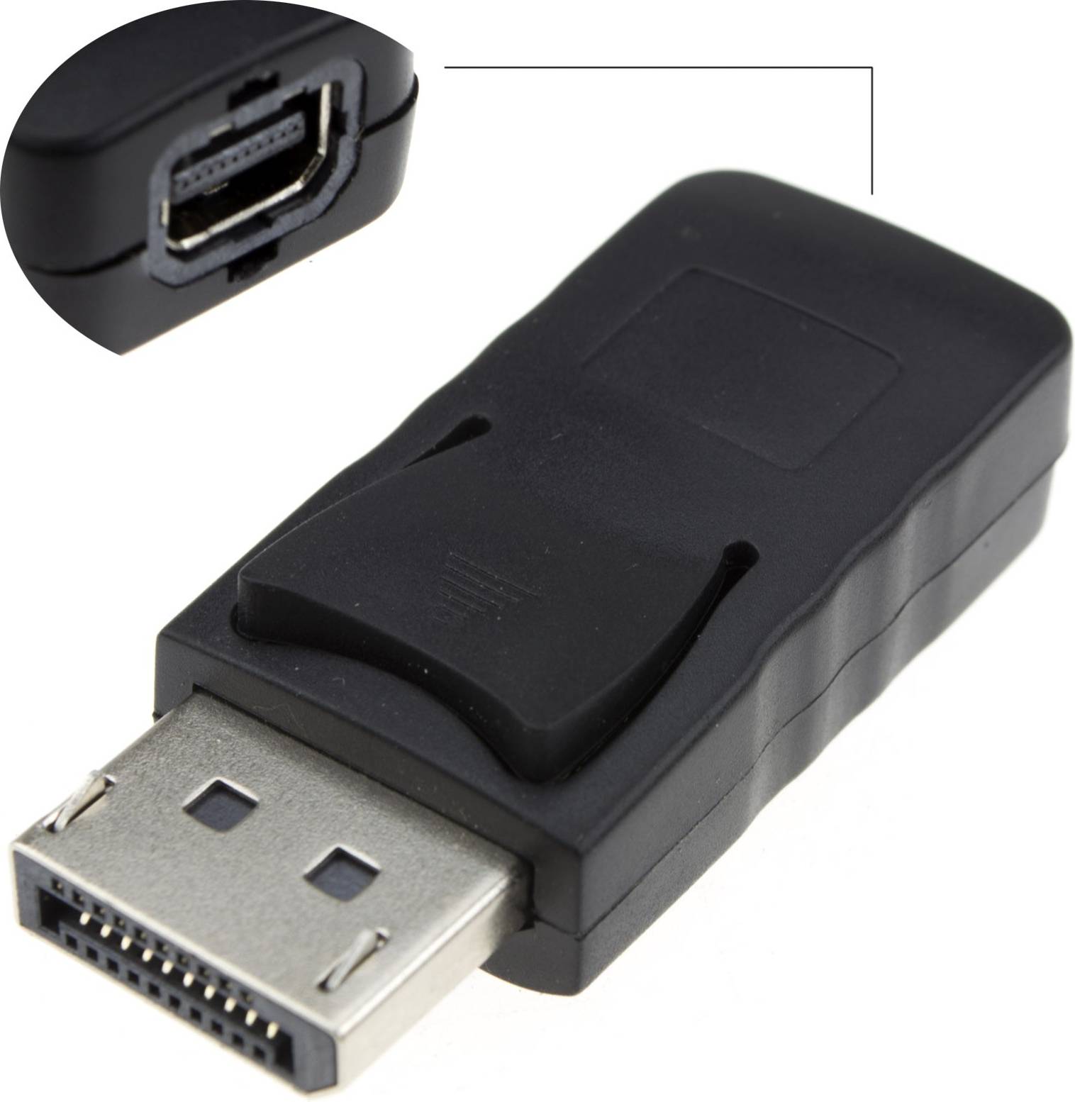 Mini DisplayPort Socket To Male Video Converter Adapter