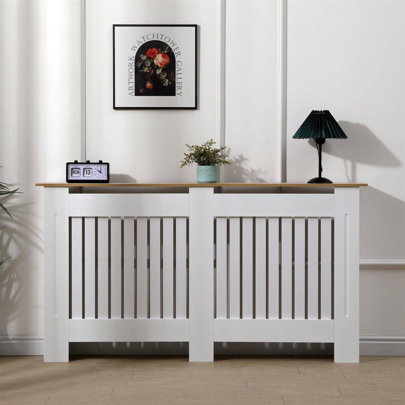 Large Vertical Slat Radiator Cover
