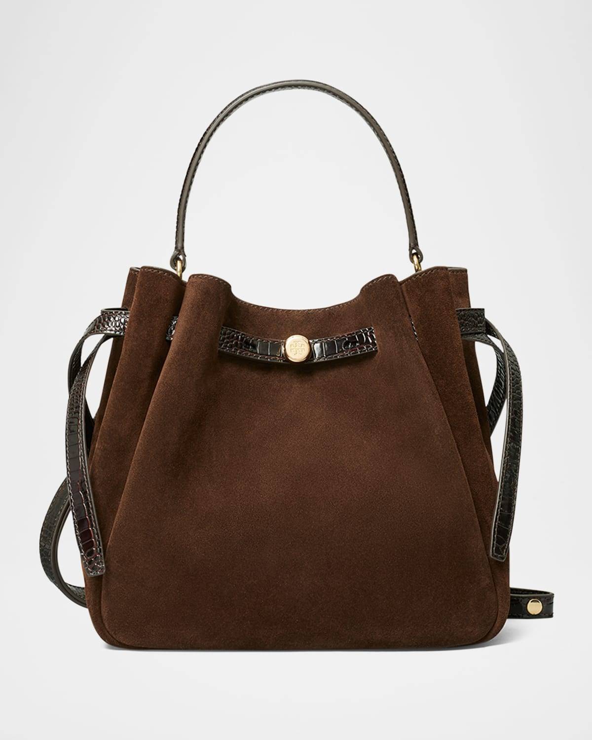 Tory Burch Romy Suede Bucket Bag