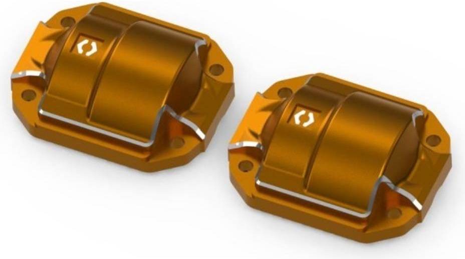 HPI Racing Aluminum Diff Cover Orange 2pcs