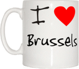 TeeTreeDesigns I Love Heart Brussels Cup & Mug