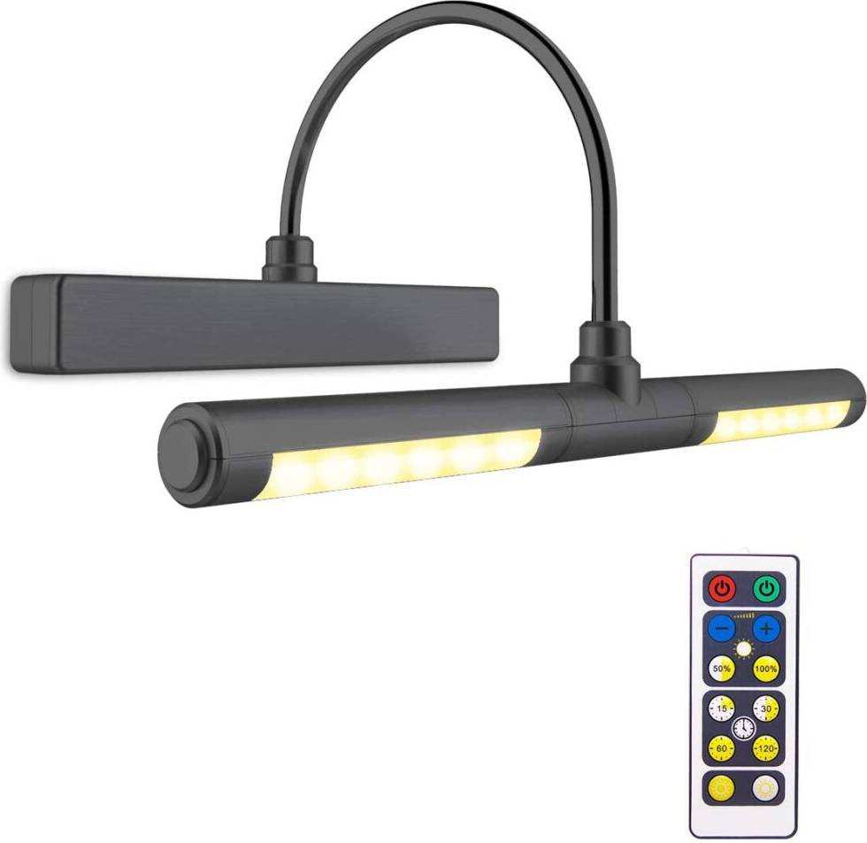 Wireless wall lights Dimmable Display Wireless Battery Operated LED Wall Lights 13 Inches Picture Lighting