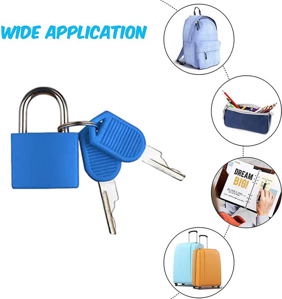 Dechoicelife Suitcase Lock Mini Padlock With Key