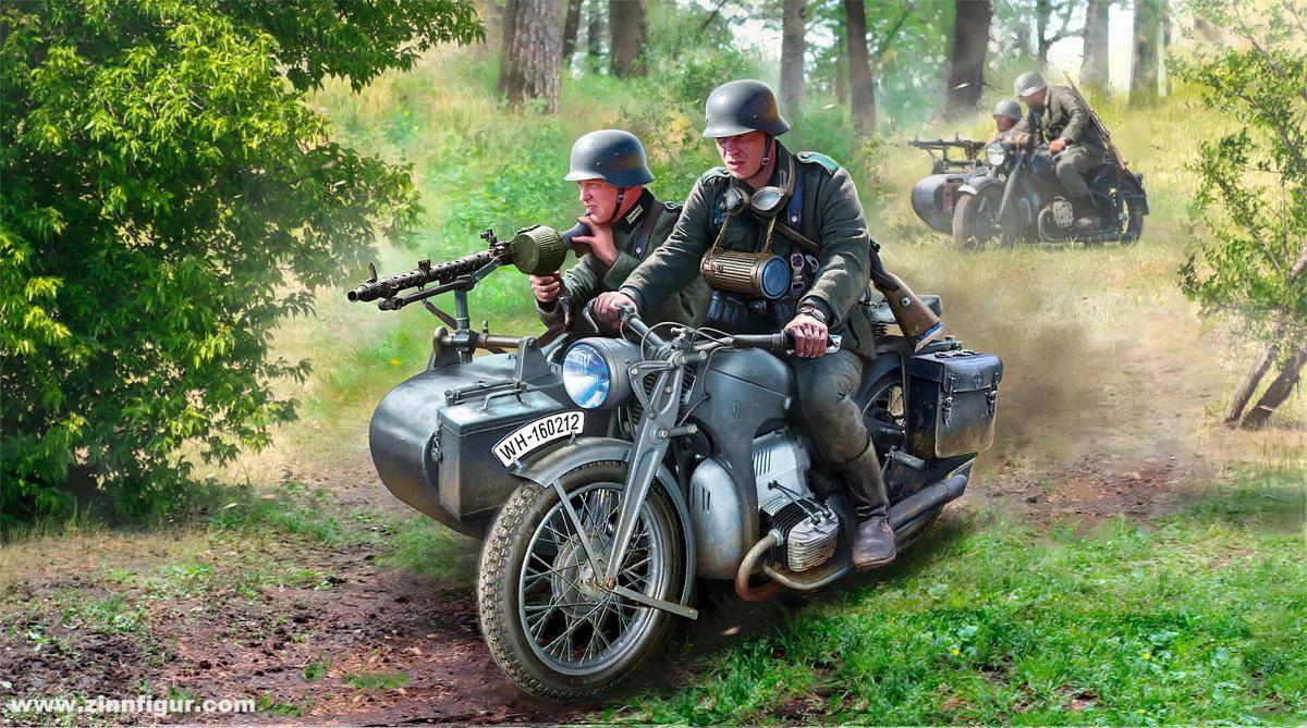 3717 German WWII Motorcycle Kit
