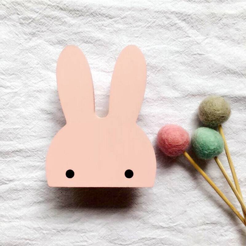 Dechoicelife Wooden Anchor Nordic Rabbit Wall Sticker