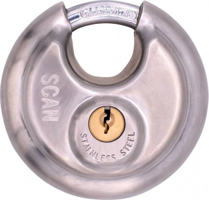 Scan Stainless Steel Disk Type Padlock
