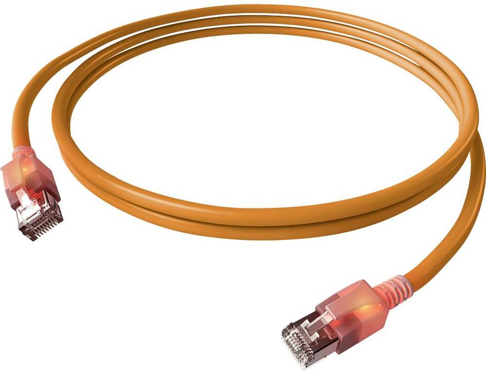 Cat 6a LED Patchkabel DualBoot SFTP 2 m