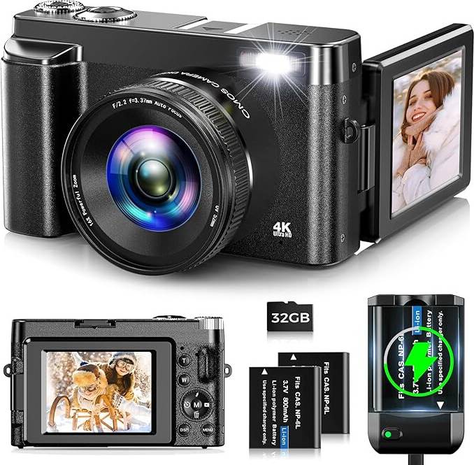 Vlogging camera 4K 48MP Autofocus Vlogging Camera
