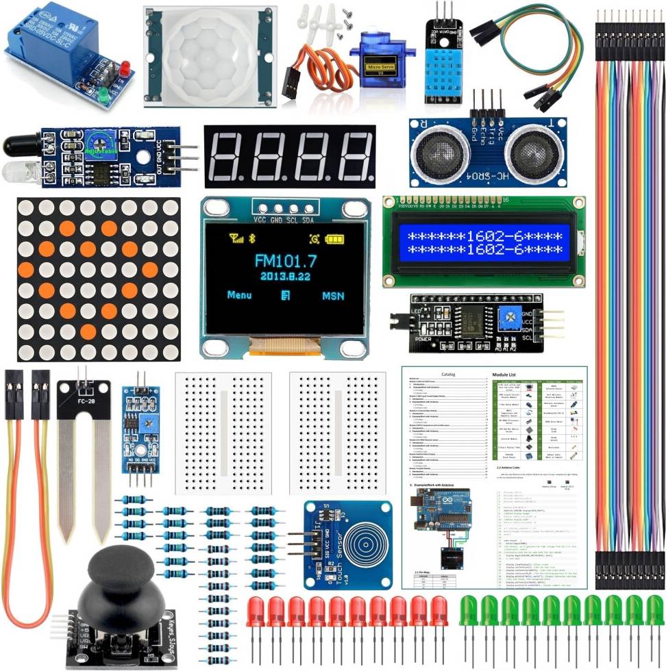 Module Sensor Kit DHT11 0.96 OLED 1602