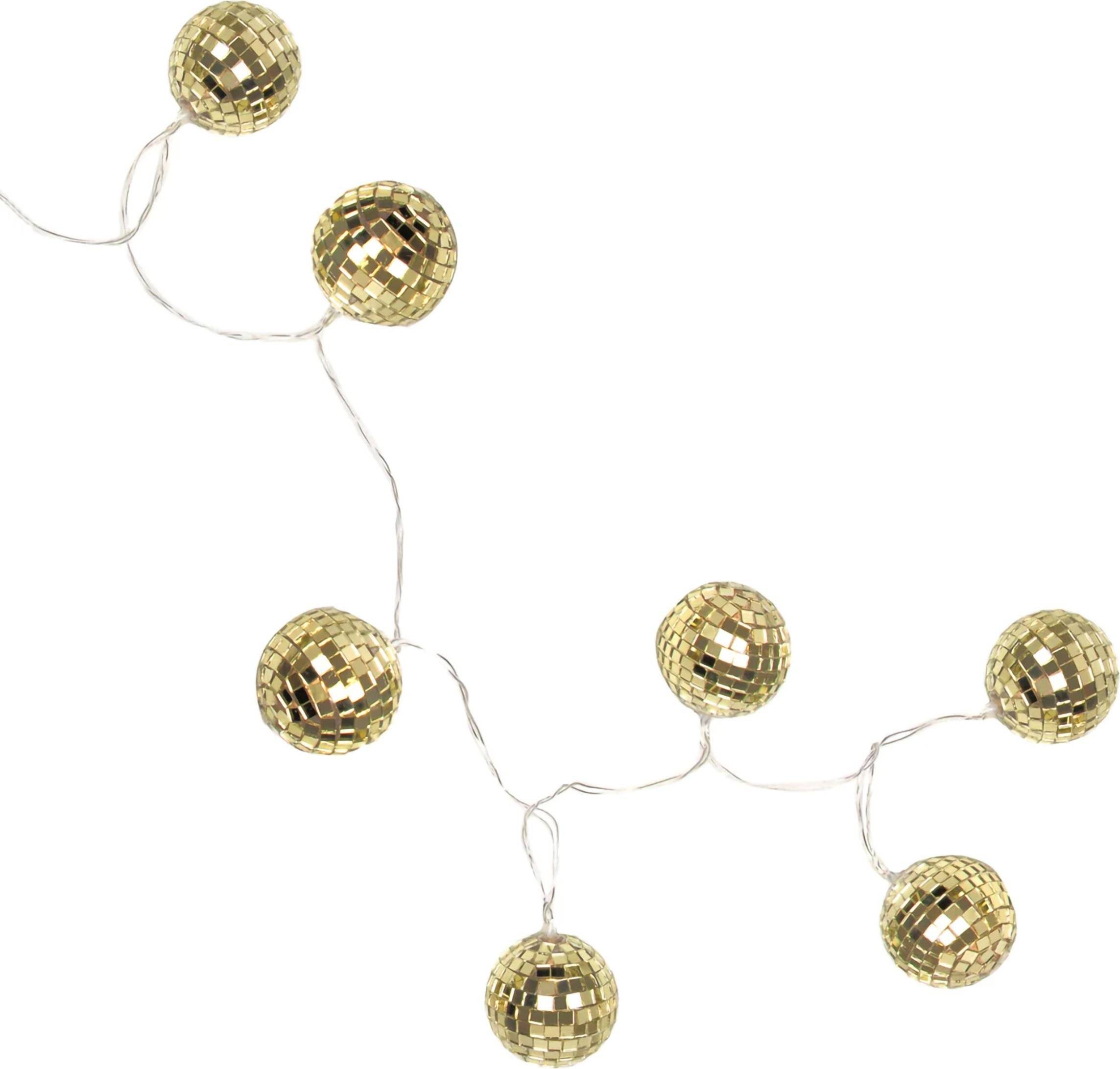 LED Discobollar Guld