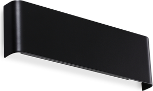 LED Væglampe Delta Sort Aluminium