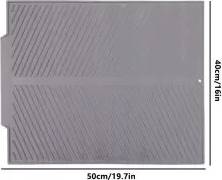 INF Silicone Rack Mat Heat Resistant Foldable L Dish Drainer