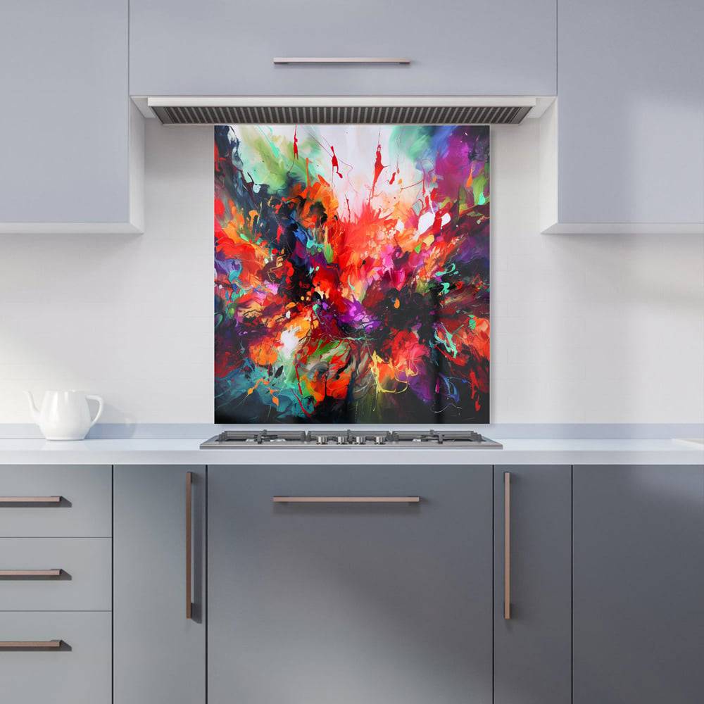 Warren Reed Designer Vibrant Abstract 65 x 60 cm Splash Guard 60cm