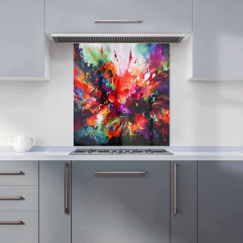 Warren Reed Designer Vibrant Abstract 75 x 70 cm Splash Guard