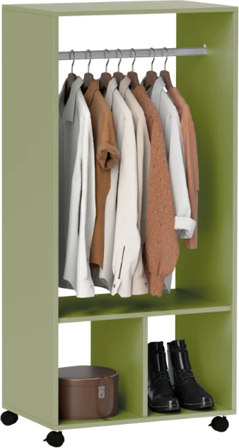 Homcom Open Wardrobe Storage Rod Clothes Rack