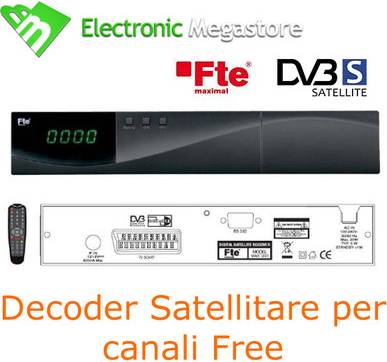 Fte Ricevitore Decoder Satellitare Digita Free 220 Volt