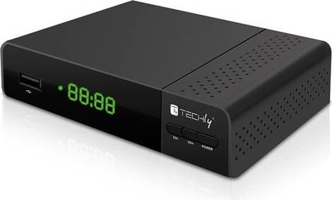 Techly Decoder Ricevitore Digitale Terrestre DVB-T T2 H.265 Hevc 10bit
