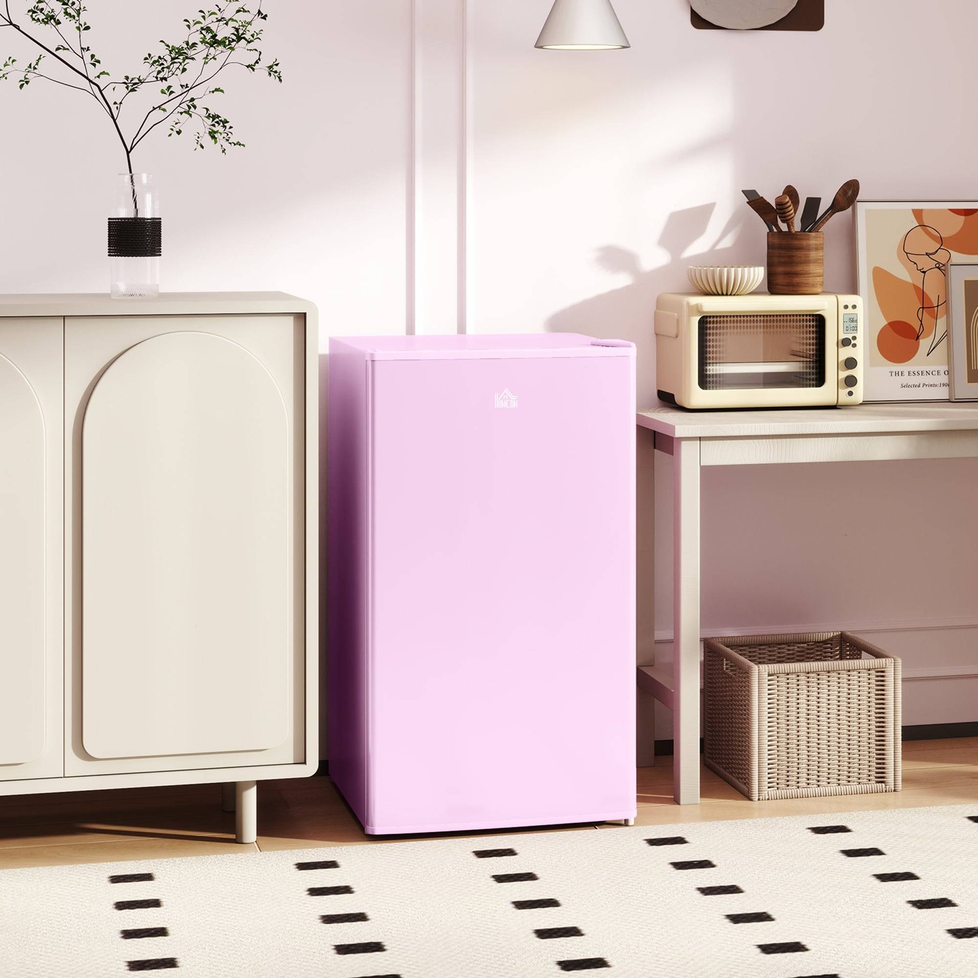 Mini refrigerator without freezer Homcom 3.2 Cu.Ft Mini Fridge with Freezer