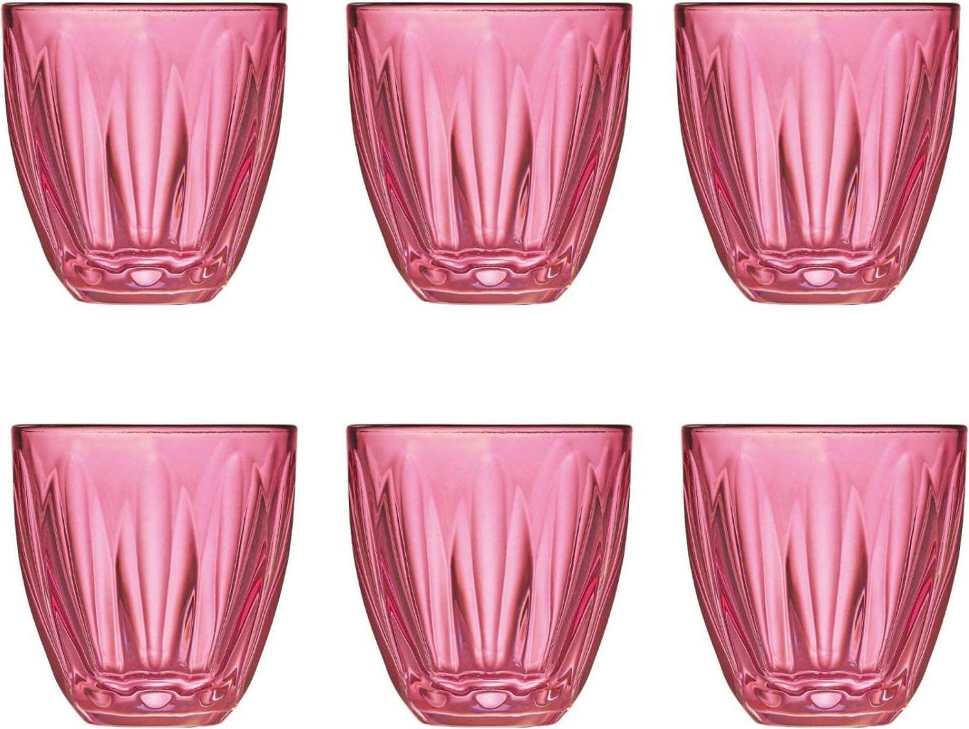 La Rochere Lily Water 6-Pack Raspberry Drinking Glass