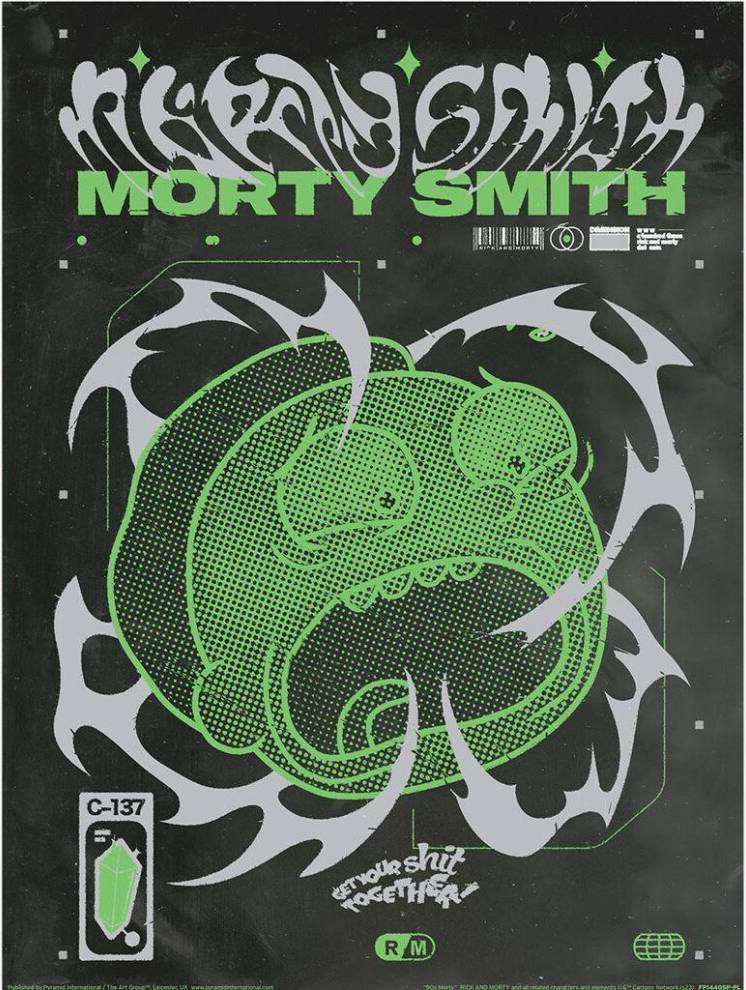 Rick and Morty 90S Rave Poster
