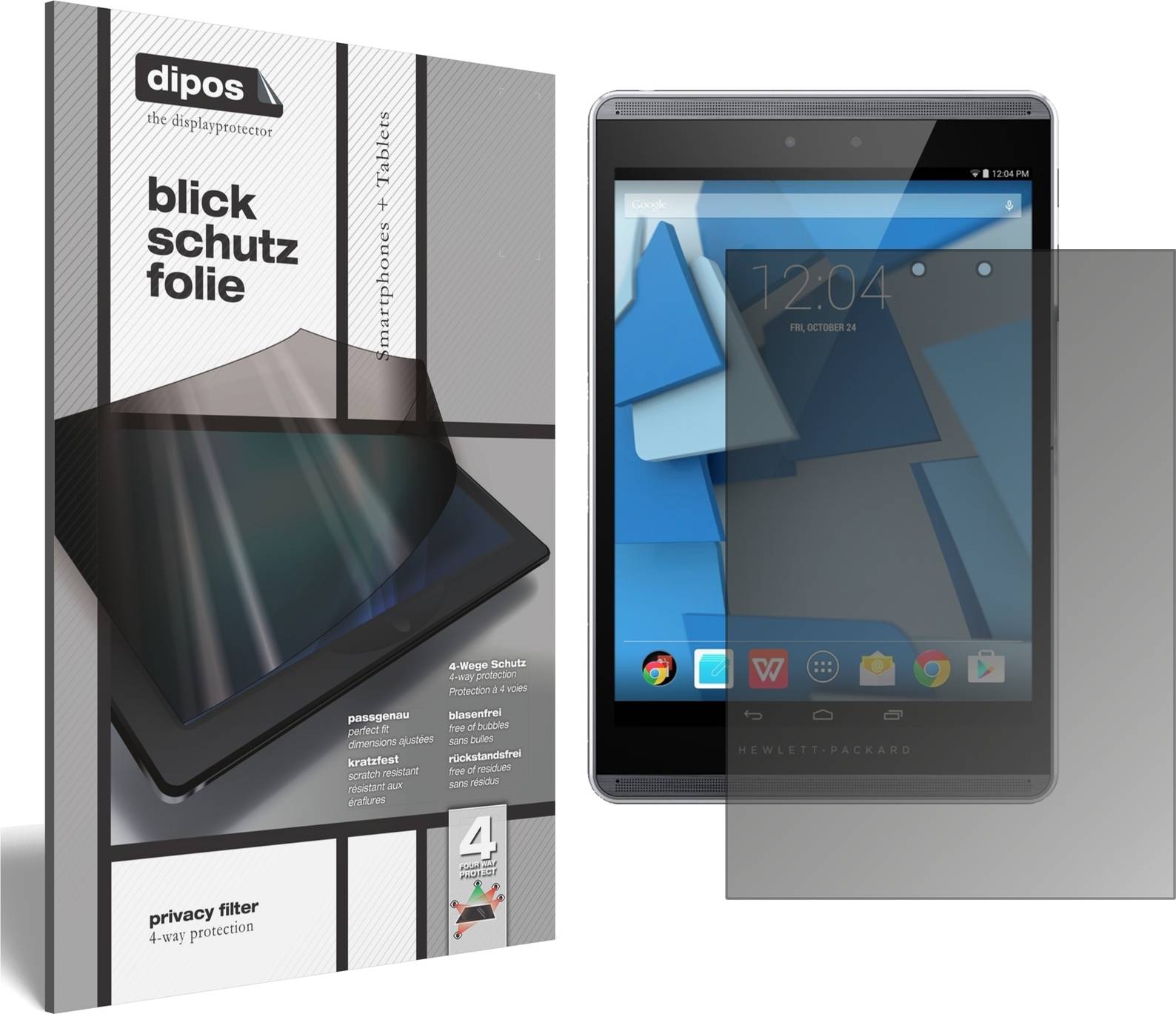 Dipos HP Pro Slate 8 Privacy Filter Screen Protector