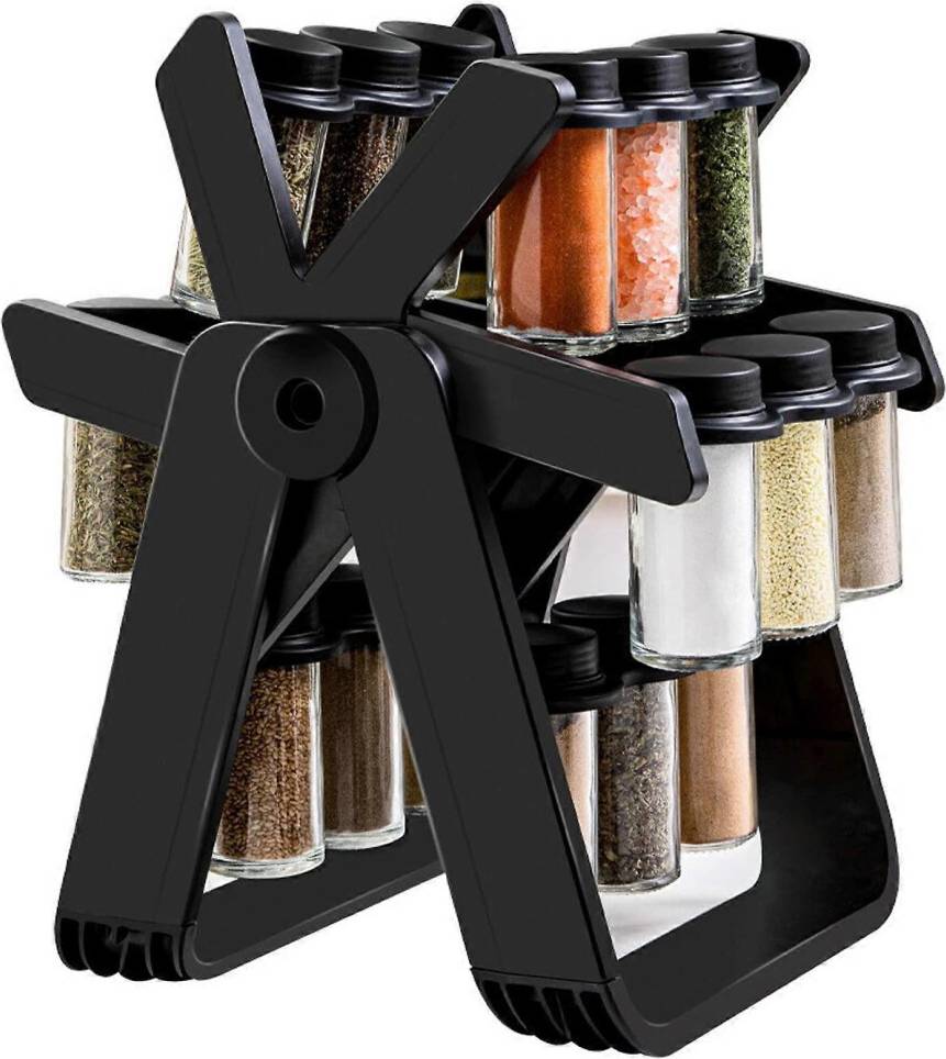 Rotating spice rack Kikidex Rotating Spice Rack Organizer Set