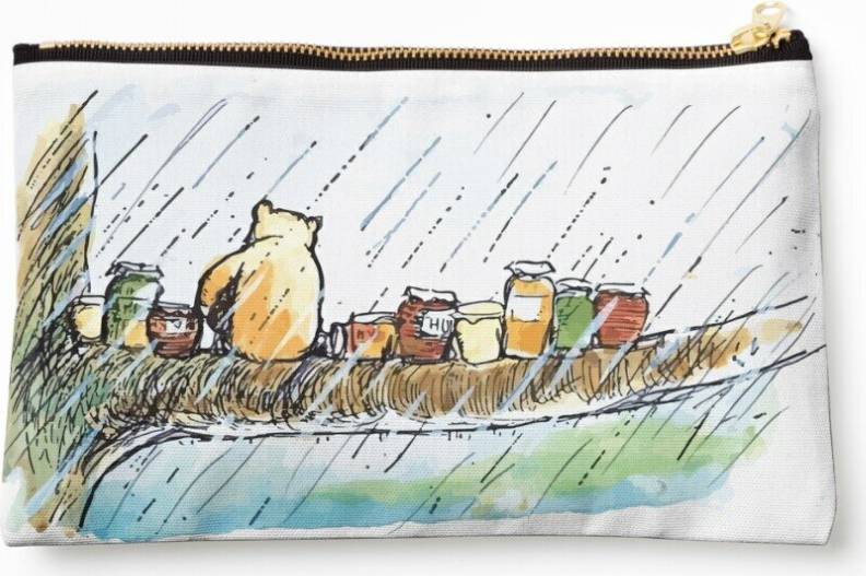 WHIBOS It Rained Cosmetic Organizer Tyvek Paper Bags - Multicolor