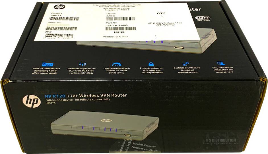 Vpn HPE Hp R120 Wireless 802.11ac Vpn Ww Router