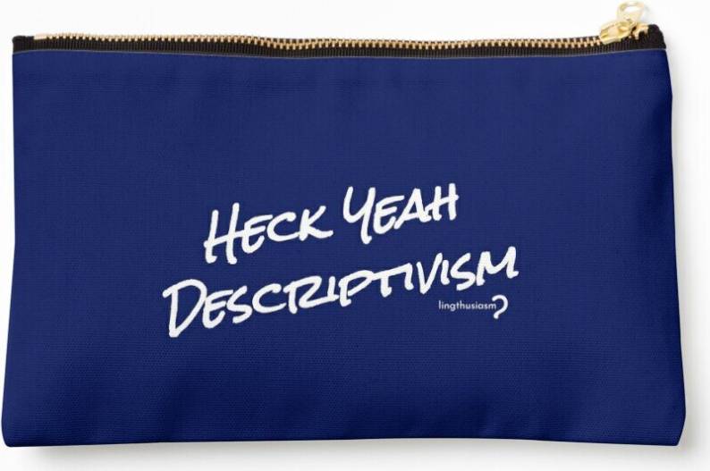 WHIBOS Heck Yeah Descriptivism Pouch - White