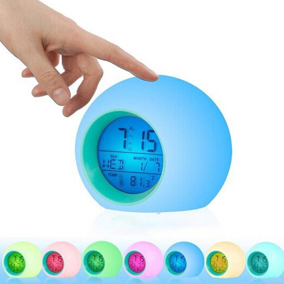 Perfet Color Changing LED Light Digital Alarm Clock