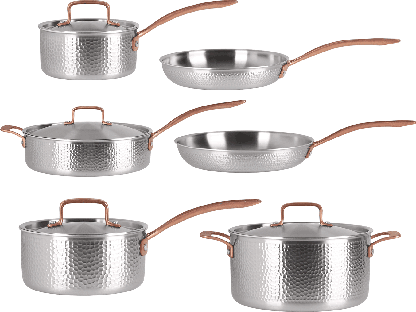 Kokkärlset 6 Delar Rostfri