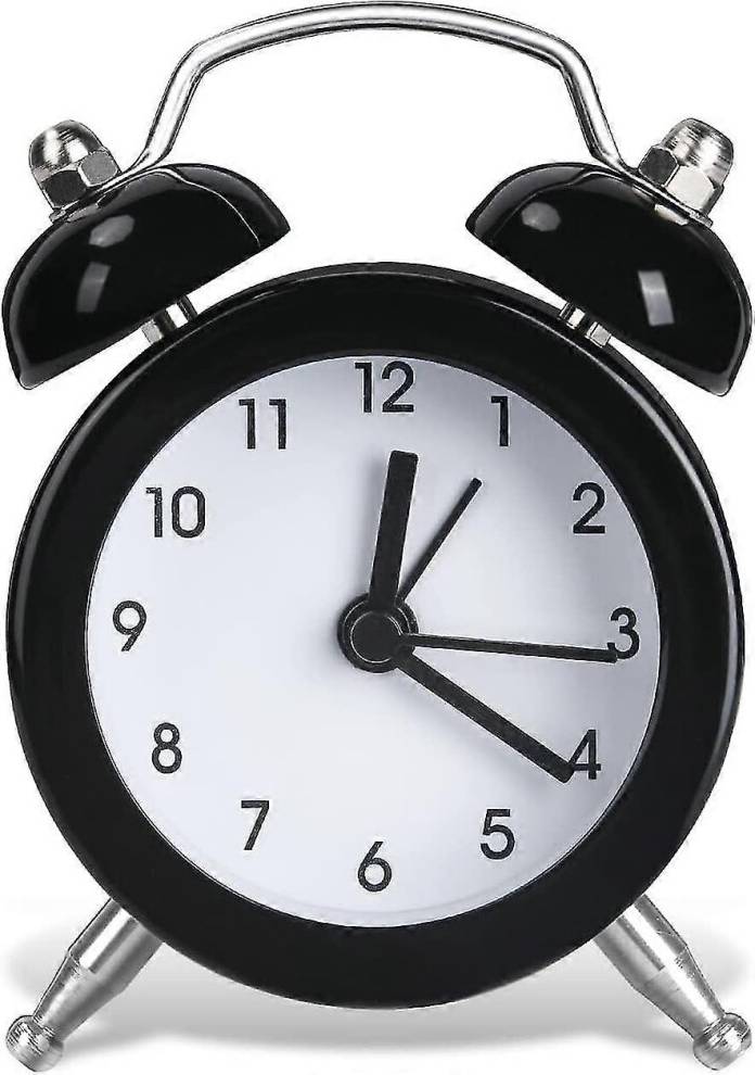 Kikidex Mini Battery Operated Alarm Clock