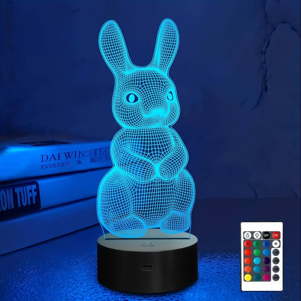 3D Rabbit Illusion Lights Night Light