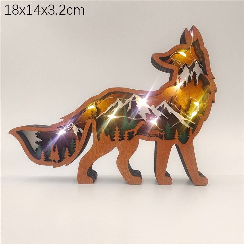 SRJ STAR 6-Fox Desktop LED Night Light