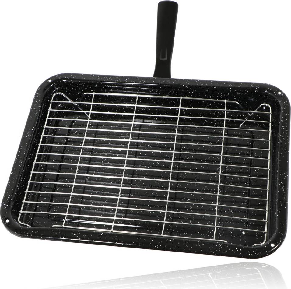 Spares2Go Small Grill Pan Rack Detachable Handle