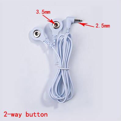 A-2-Way Button Pin Button Plug TENS