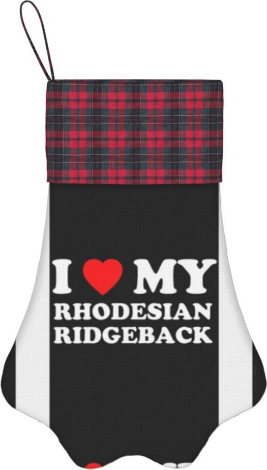 Famgem I Love My Rhodesian Ridgeback Style Stocking