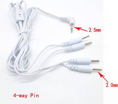 A-4-Way Pin Button Plug TENS Line
