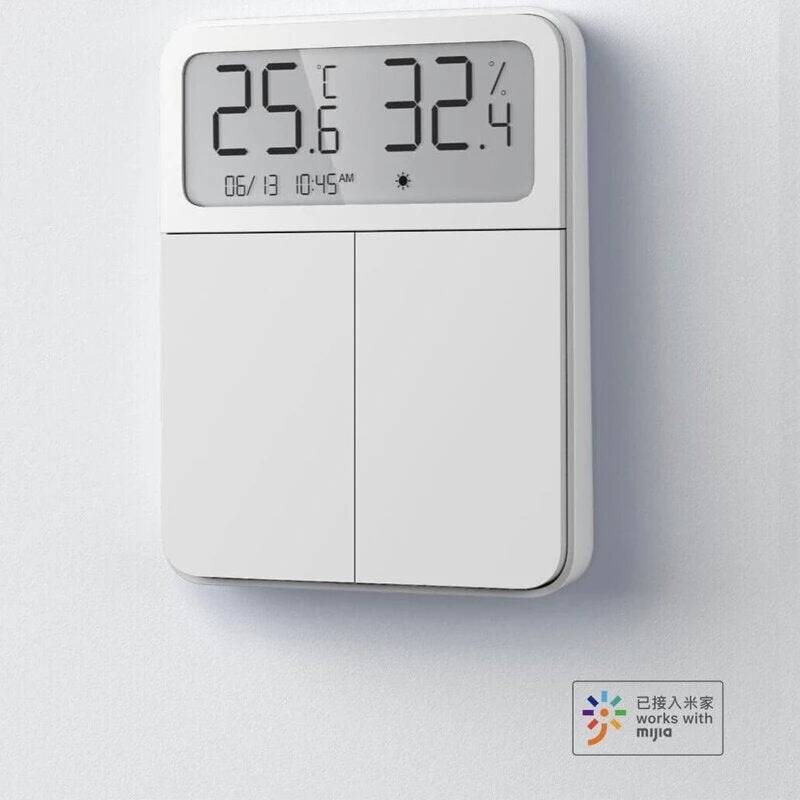Greenzech Smart Screen Display Switch With Temperature Humidity