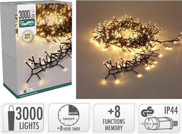 LED Treecluster 3000 LED Varm Hvid