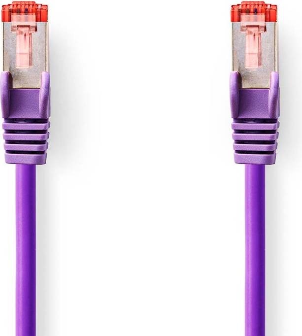 Nedis Cat6 Network Cable RJ45 Hane SFTP 2.00 m Round LSZH Violet