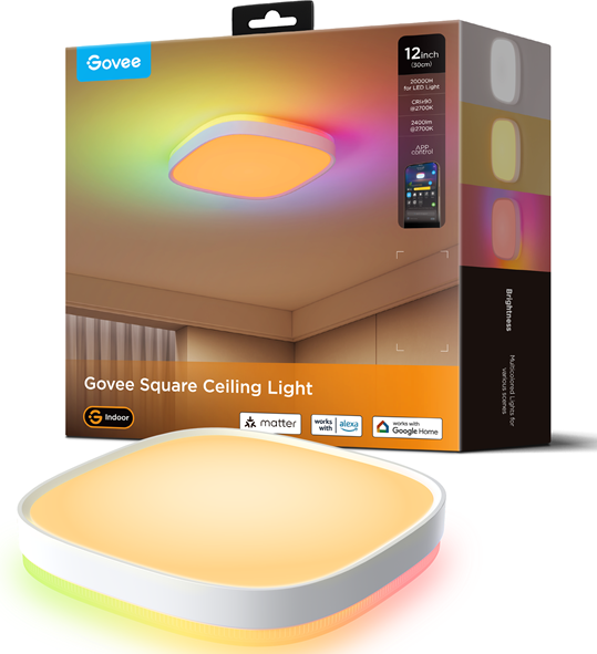 Govee led strip Govee 12inch RGBWW Square Smart Ceiling Li LED bånd
