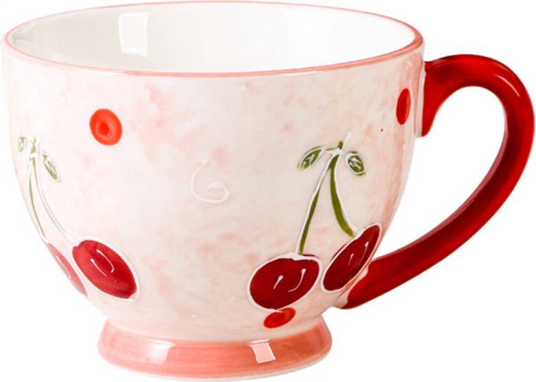 Cherry Ceramic Coffee Large Capacity
