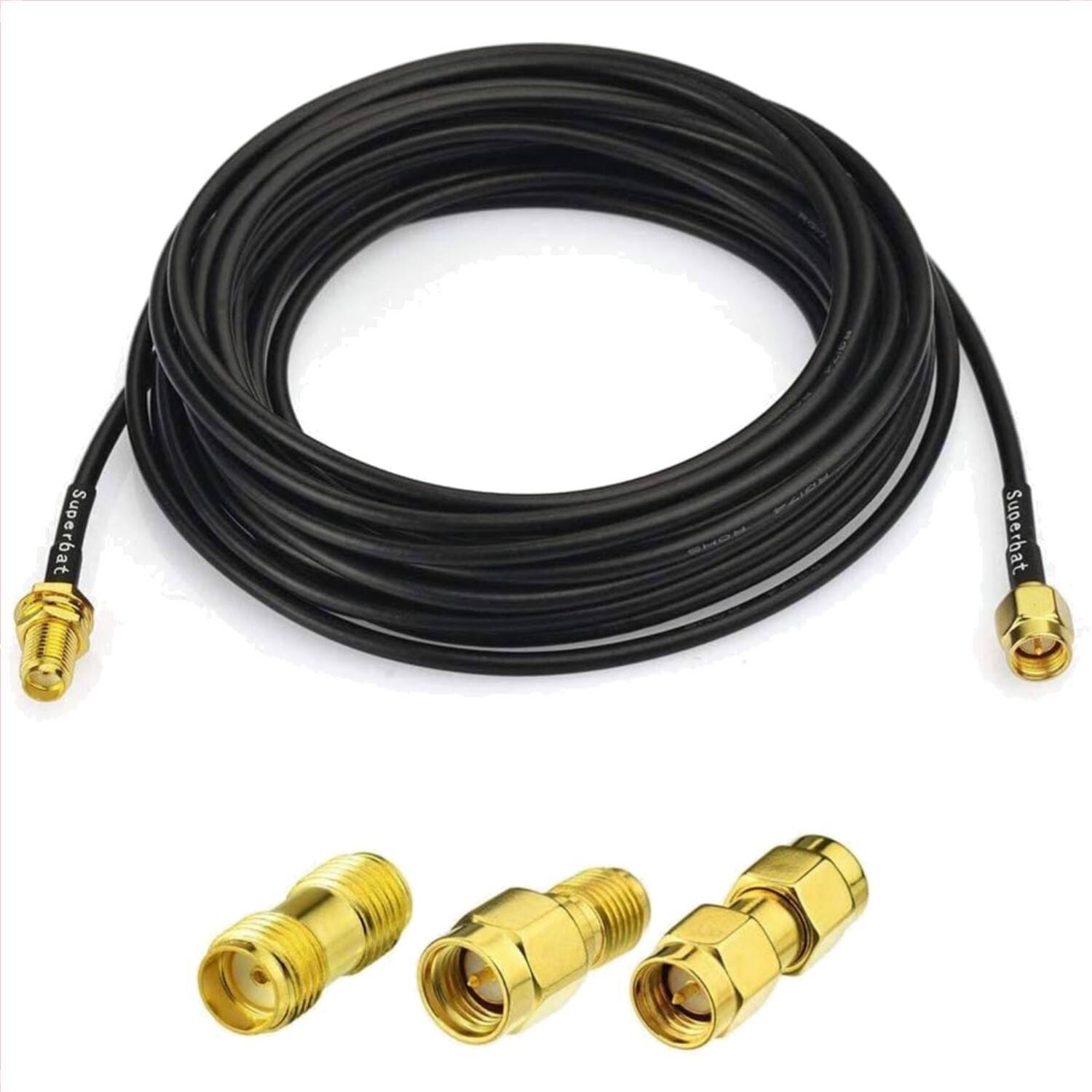 Lightweight 15ft Rf Sma Bulkhead Cable