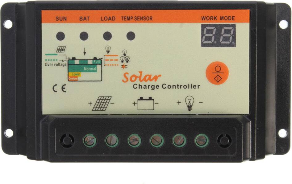 Intelligent 12V 24V PWM Solar Panel Charge Controller