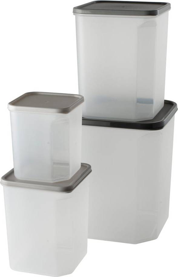 4 Piece Nesting Storage Set 1L-5.9L Food Container 4pcs