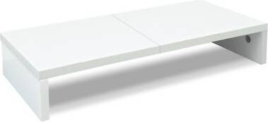 White pc monitor TEAMIX 20 Inch White Monitor Stand Riser