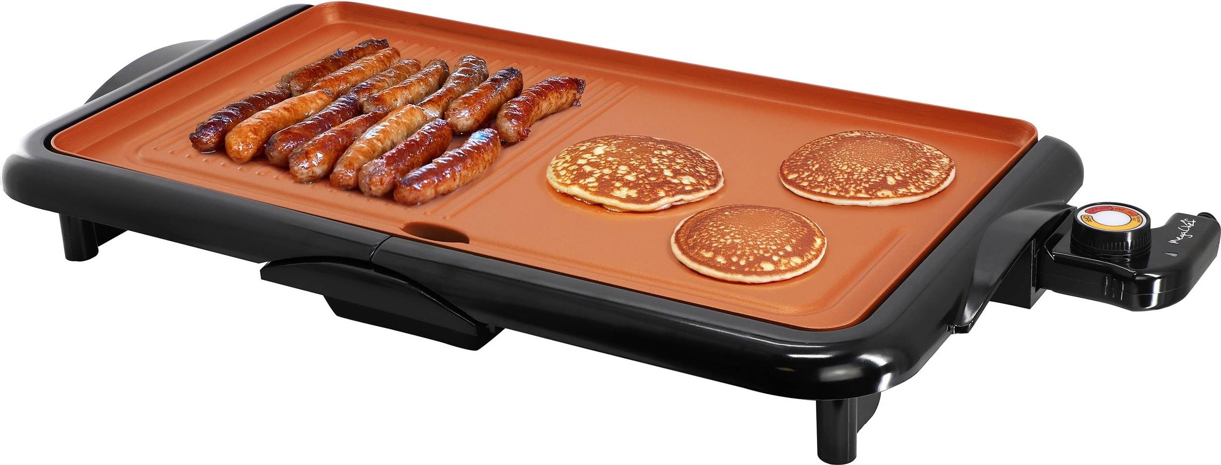 MegaChef 18.89 Inch Copper Coating Nonstick Griddle